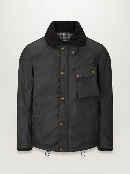 Belstaff Convoy Motorcycle Jacket Black studio image