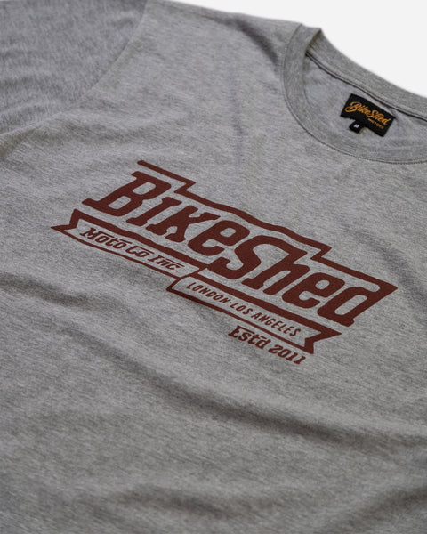 BSMC Steps T-Shirt - Grey studio image front print close up