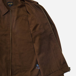 Brown Brown Twill Motorcycle jacket interior detail