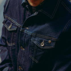 BSMC Motorcycle Denim Jacket - Cordura Indigo- Cordura Indigo - detail