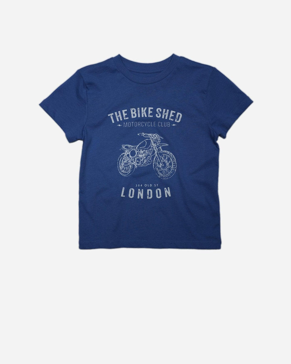 BSMC Dirty Kids Motorcycle Graphic T Shirt - Blue