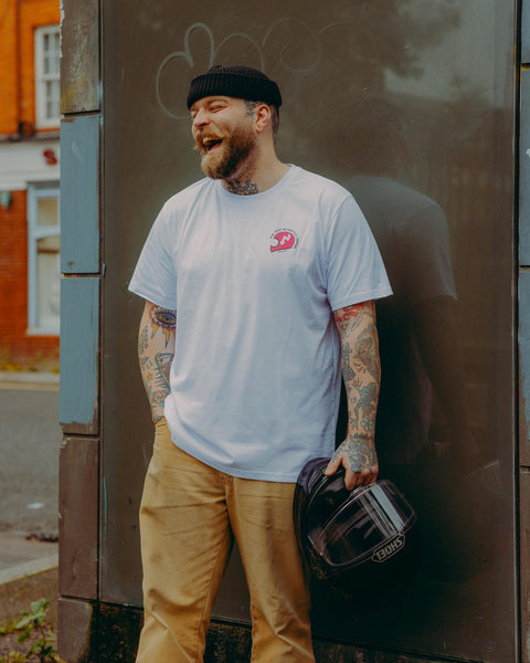 BSMC FKU4ALL Motorcycle T-Shirt - White