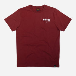Burgundy Good Times Motorcycle Logo T-Shirt