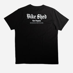 Black LA Motorcycle Rocker T-Shirt - back