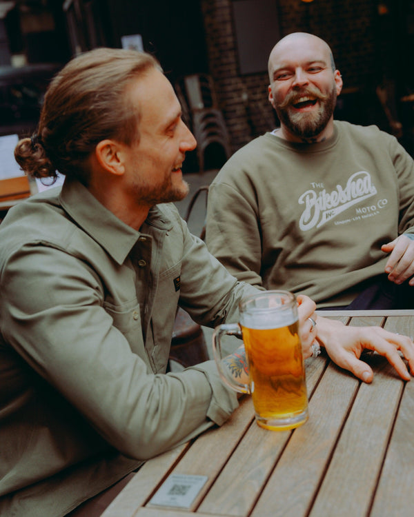 BSMC Moto Co Appliqué Sweatshirt - Khaki