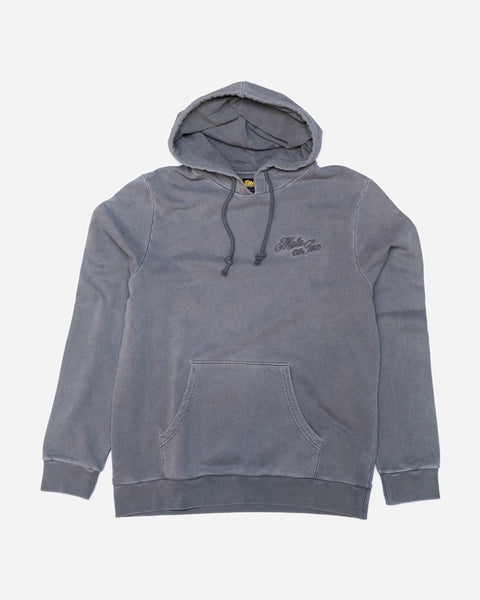 BSMC Moto Co Overhead Motorcycle Hoodie - Washed Grey