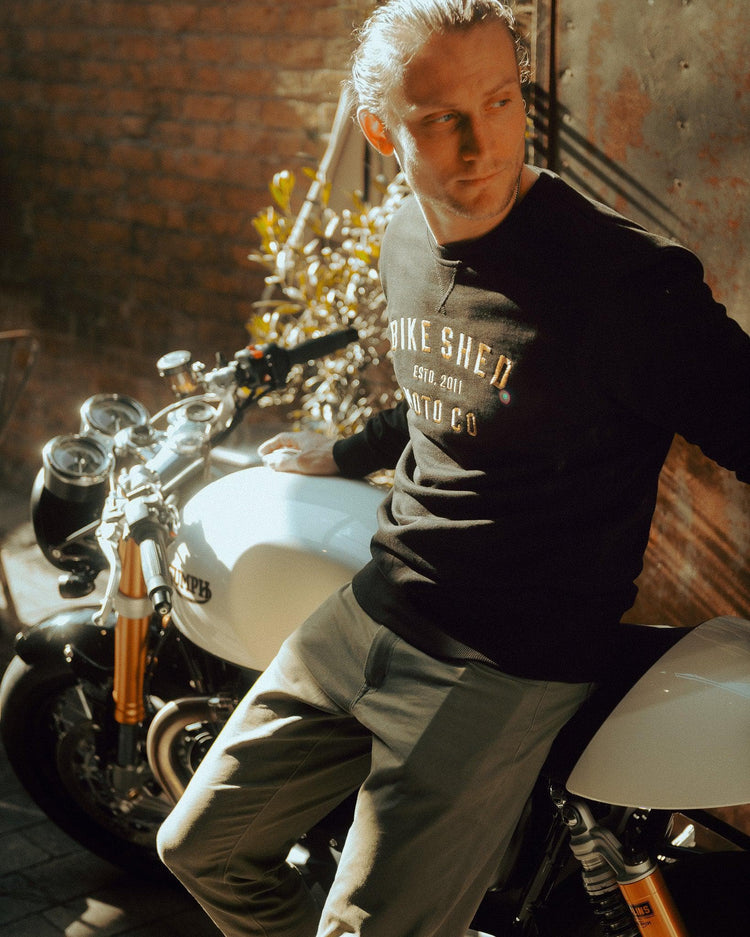 BSMC Retail Sweatshirts BSMC Moto Co. Sweat - Black/Gold