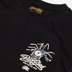 black motorcycle graphic t-shirt - detail front