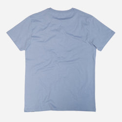  Blue pennant chest logo motorcycle T-Shirt - back