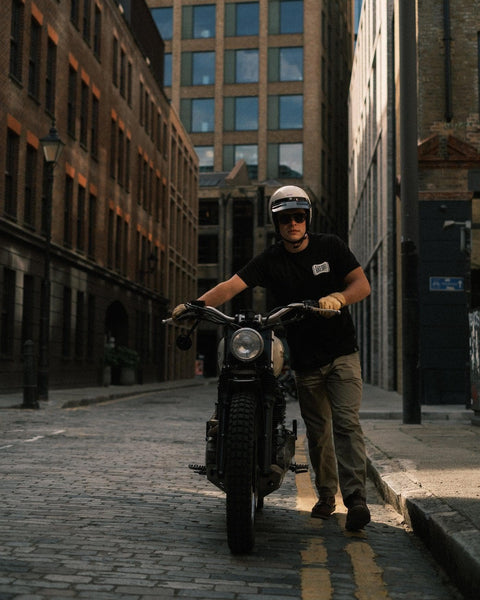 BSMC Throwback Logo Motorcycle Graphic T-Shirt - Black