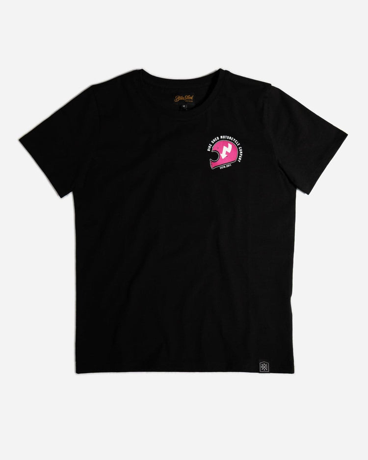 Black Women's FKU 4LL Motorcycle Graphic T-Shirt - front