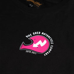 Black Women's FKU 4LL Motorcycle Graphic T-Shirt - front detail