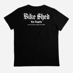 Black Women's LA Motorcycle Rocker T-Shirt - back