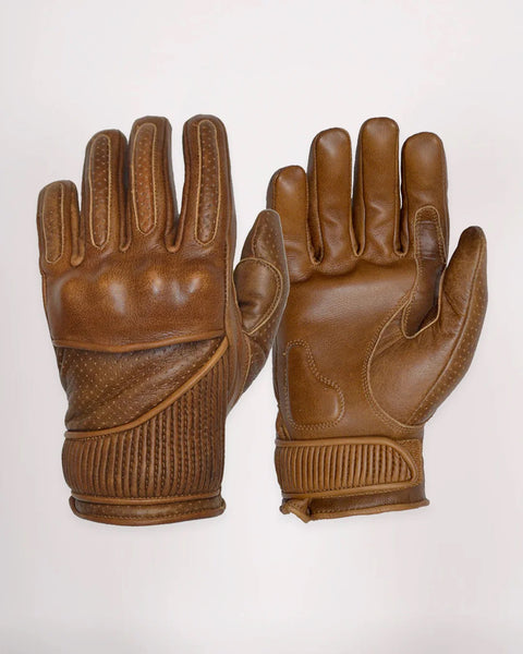 Goldtop Viceroy Gloves - Waxed Brown studio image