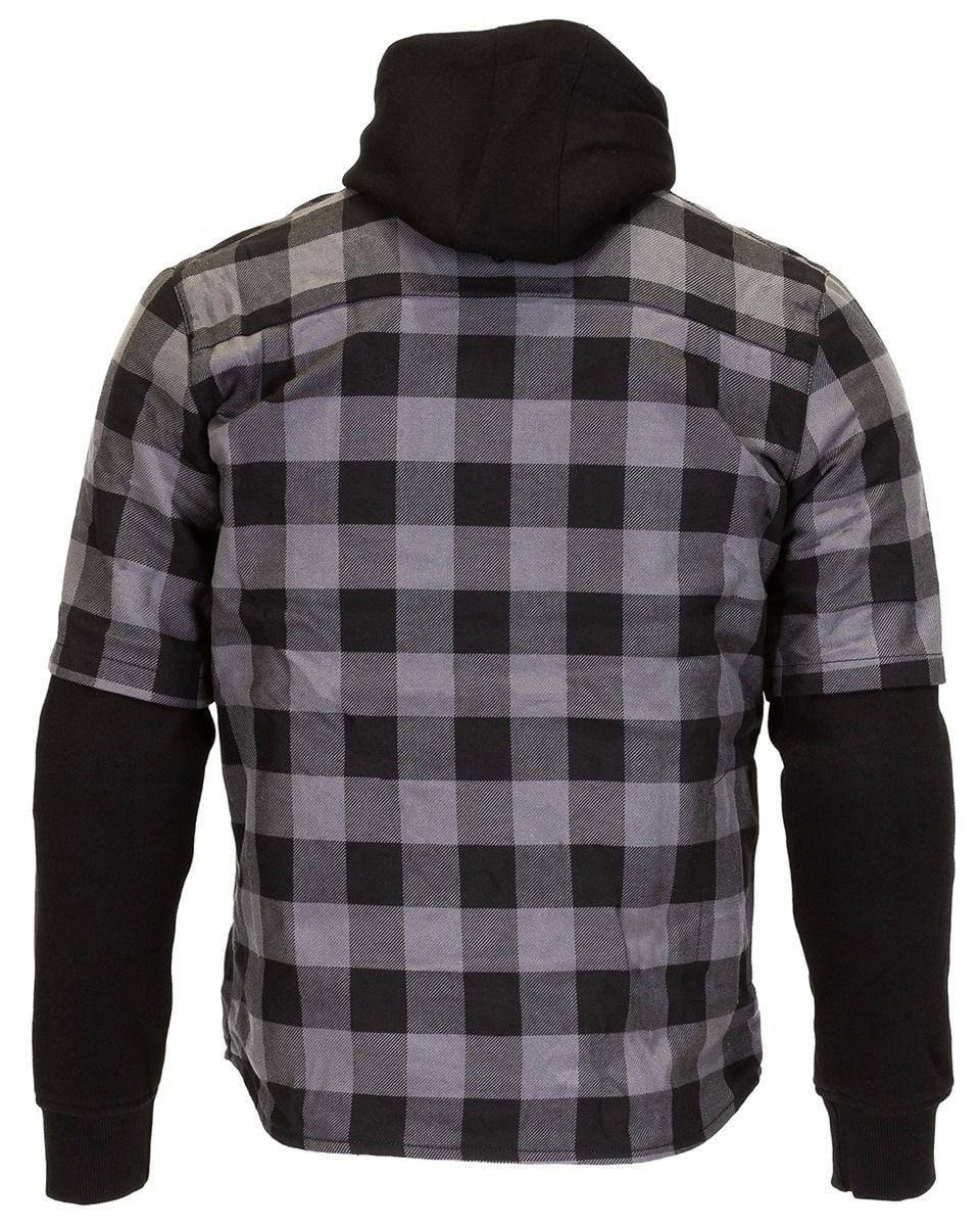 Merlin Deadwood Overshirt Hoodie - Grey/Black