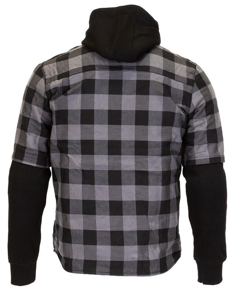Merlin Deadwood Overshirt Hoodie - Grey/Black