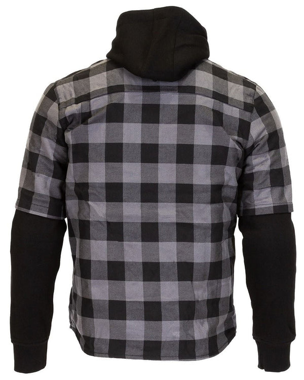 Merlin Deadwood Overshirt Hoodie - Grey/Black