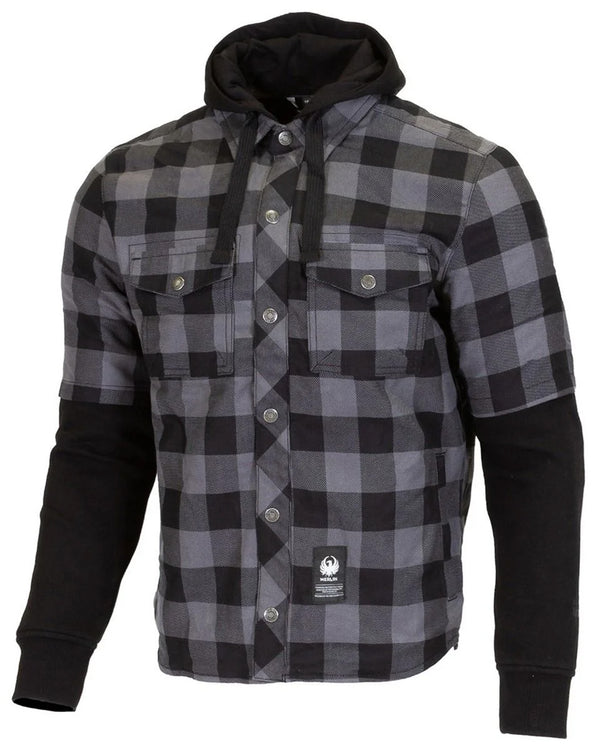 Merlin Deadwood Overshirt Hoodie - Grey/Black