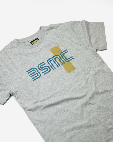 BSMC '77 Motorcycle Graphic T Shirt - Grey/Turquoise