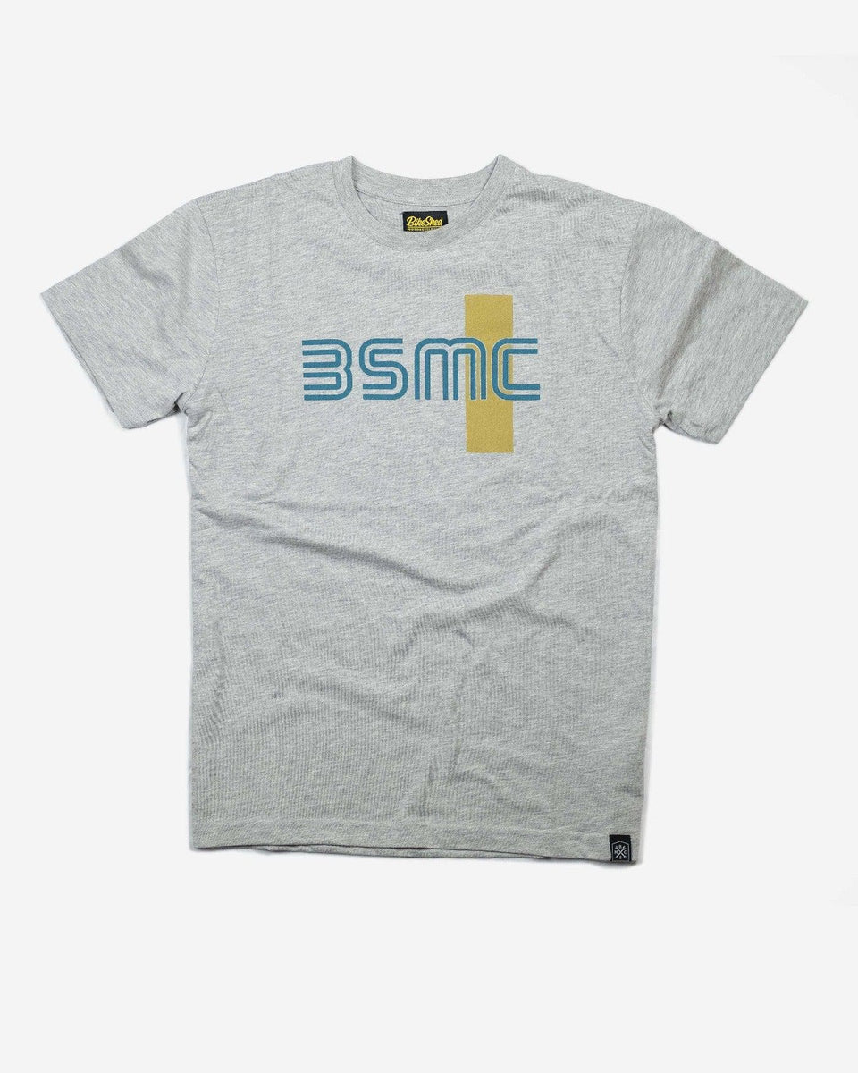 BSMC '77 Motorcycle Graphic T Shirt - Grey/Turquoise