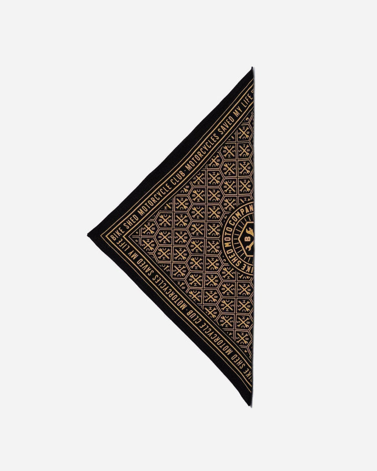 BSMC Retail Accessories BSMC Monogram Bandana - Black/Gold