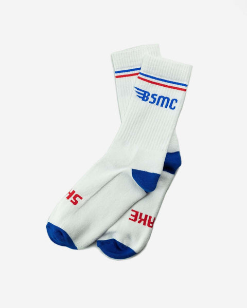 BSMC Retail Accessories BSMC MX Socks - WHT/RED/BLUE